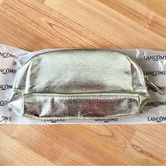 NIB Lancôme Gold Cosmetic Bag - Picture 3 of 3